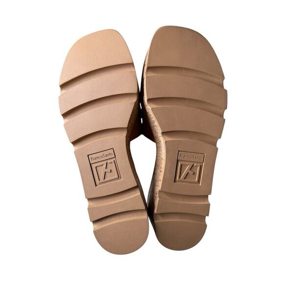 Franco Sarto NEW Women's Hoda Platform Slide Sandals Vegan Camel Size 9 Capsule - Picture 7 of 7